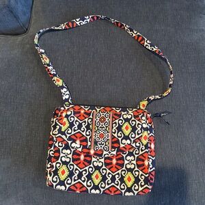 Vera Bradley Quilted Crossbody Bag – Multicolor Geometric Print